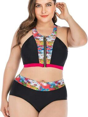 Womens Plus Size Swimsuit Swimwear Bathing Suits Tankini Bikini Boyshorts, NEW!